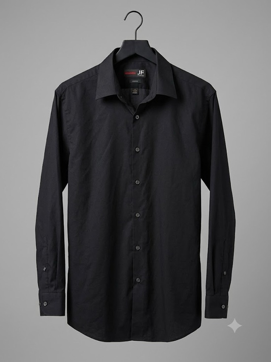 jf j.ferrar Other - jf j.ferrar Black Long-Sleeve Button-Down Dress Shirt